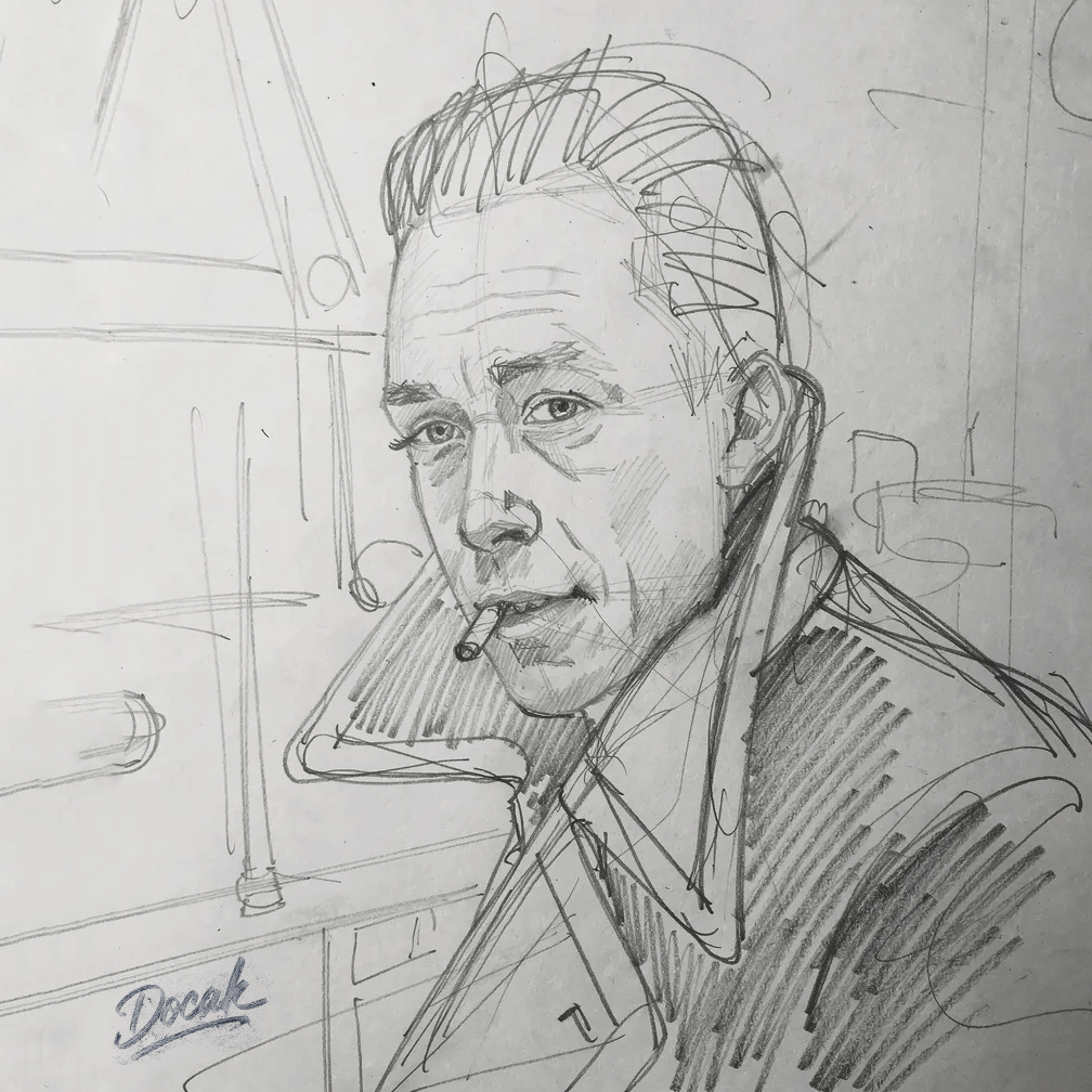 Camus, sigara tüttürerek dünyayı kurtarmaya çalışan filozof